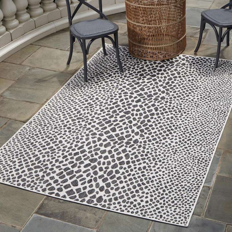 Jill Zarin Abstract Black Indoor / Outdoor Area Rug & Reviews Wayfair